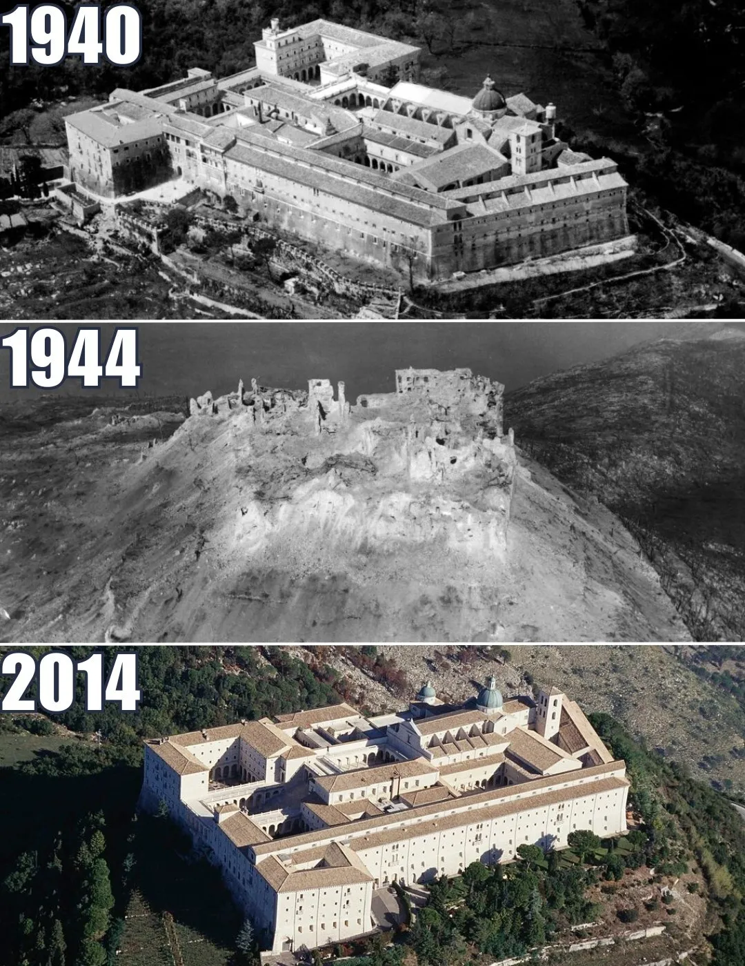 The Resilience of Monte Cassino: A Tale of Destruction and Rebirth (1940-2014)