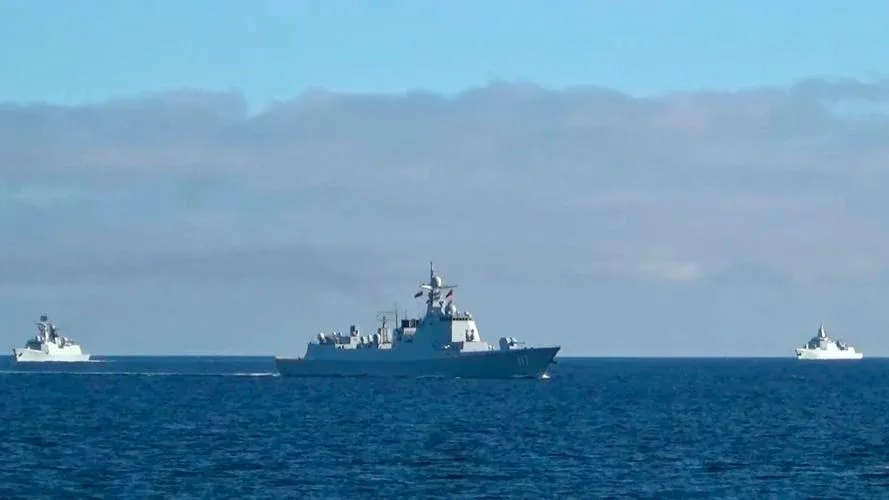 Russia launches massive naval drills with China.