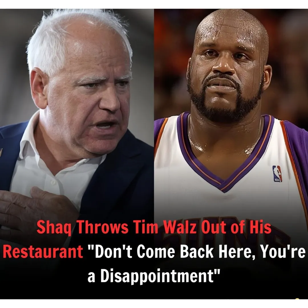 Shaq Throws Tim Walz Out of His Restaurant: "Don't Come Back Here, You're a Disappointment