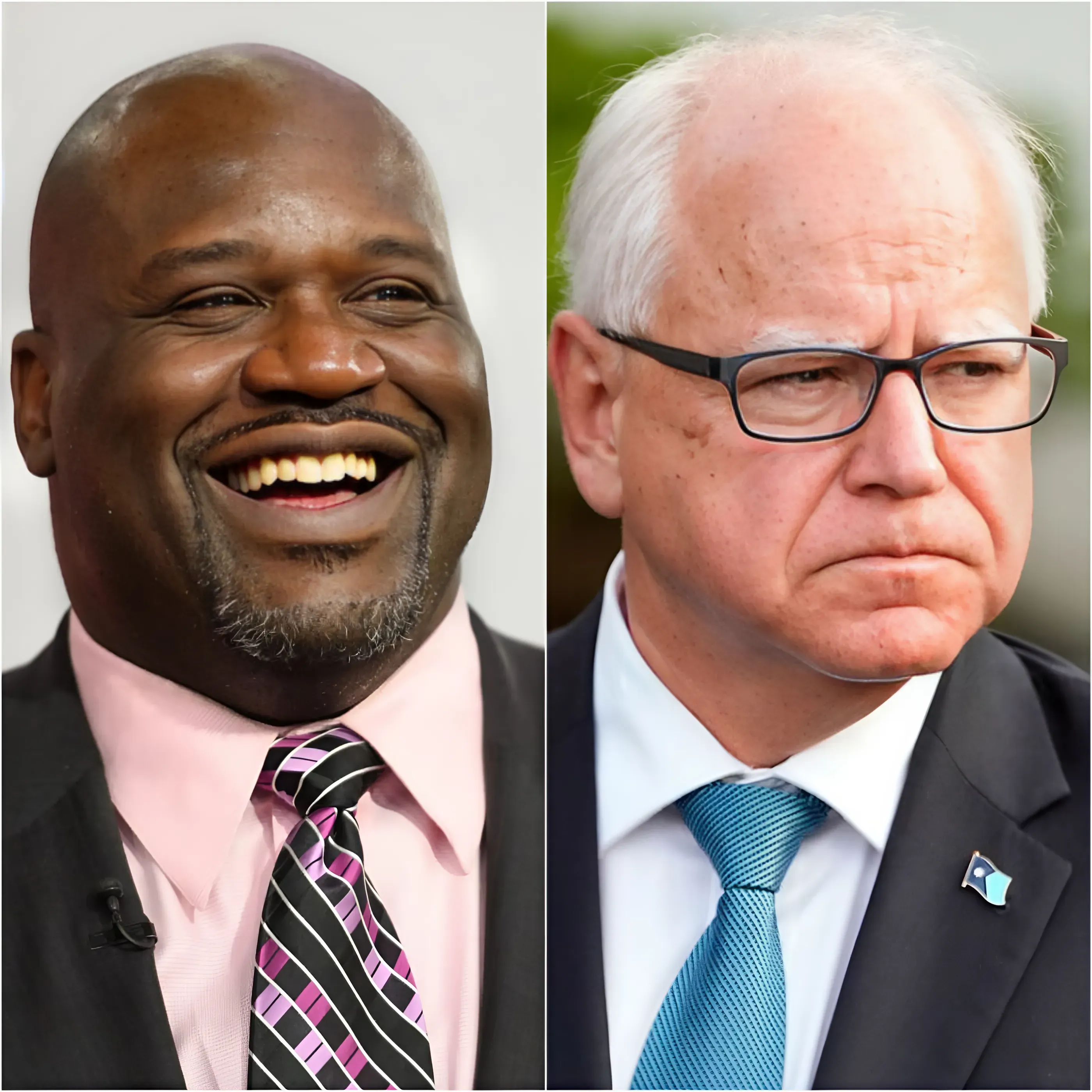 Shaq Throws Tim Walz Out of His Restaurant: "Don't Come Back Here, You're a Disappointment