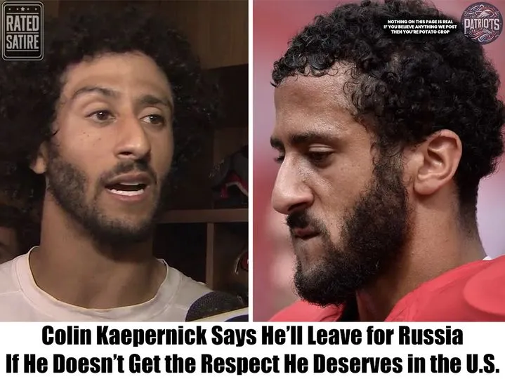 Colin Kaepernick Says He’ll Leave for Russia If He Doesn’t Get the Respect He Deserves in the U.S.