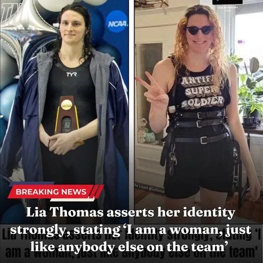 Breaking: Lia Thomas asserts her identity strongly, stating ‘I am a woman, just like anybody else on the team’