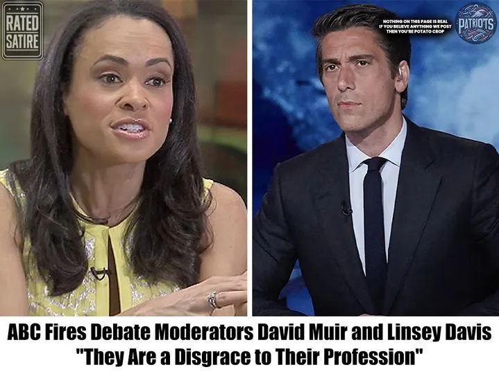 ABC Fires Debate Moderators David Muir and Linsey Davis: "They Are a Disgrace to Their Profession"