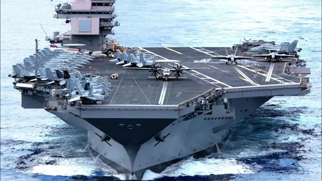 The Mighty USS Gerald R. Ford: Largest Aircraft Carrier in the World Takes Action