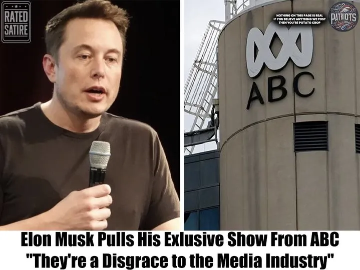 Elon Musk Pulls His Exclusive Show From ABC, “They’re a Disgrace to the Media Industry”