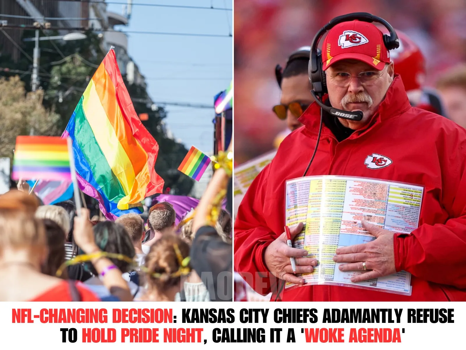 NFL-Changing Decision: Kansas City Chiefs Adamantly Refuse to Hold Pride Night, Calling It a ‘Woke Agenda’