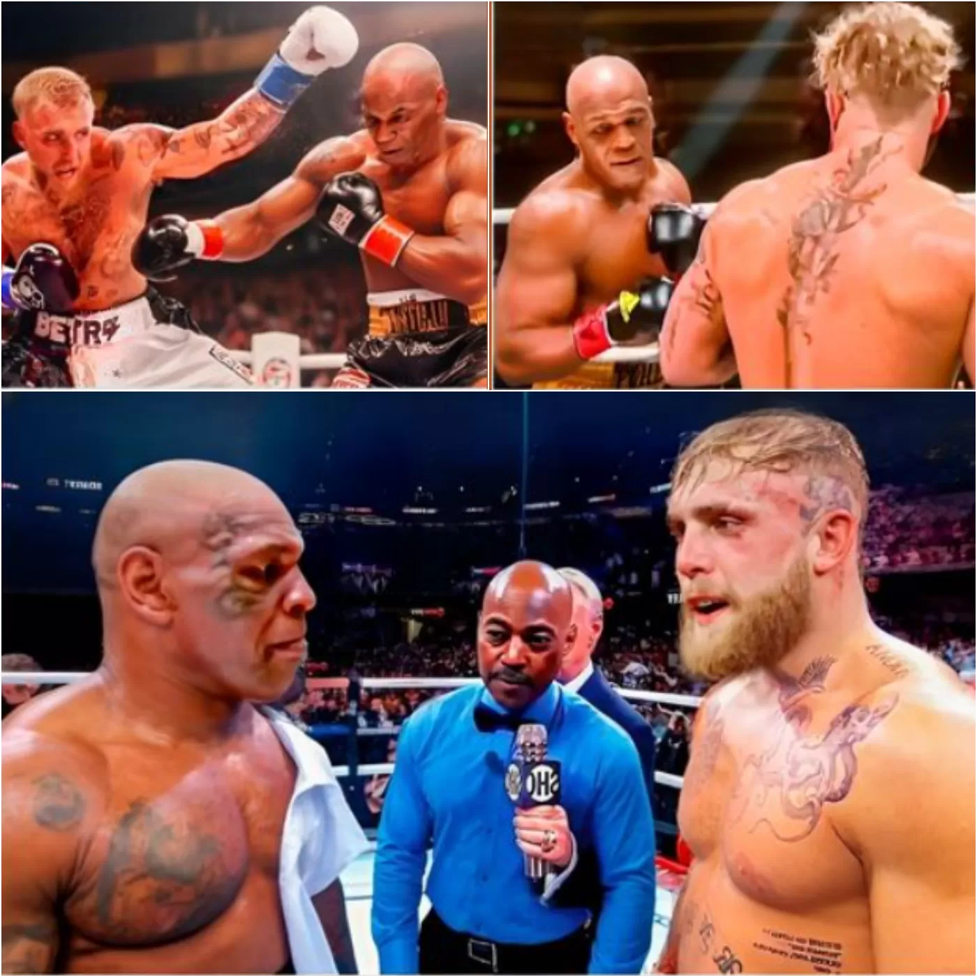 Jake Paul Stunned Mike Tyson In Round 4, But Tyson Quickly Recovered And Finished The Fight With An Incredible Nocaut