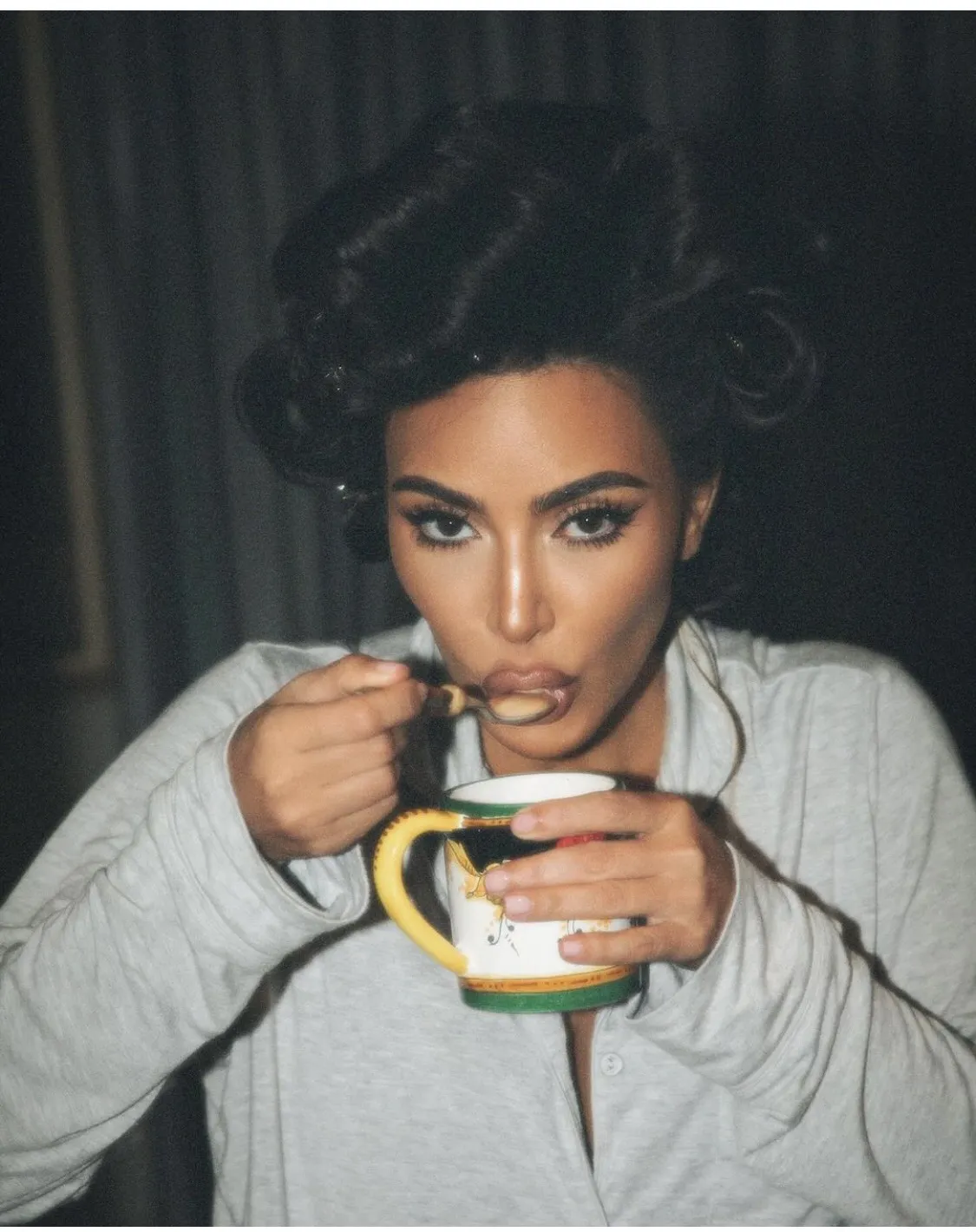 Kim Kardashian Shines With Perfect Makeup And Glamorous Curls In New Photos