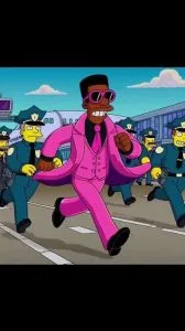 The Simpsons: Did They Predict Diddy’S Pink Suit And Lavish Party Scene? 😱😱. Ts.Dhung.