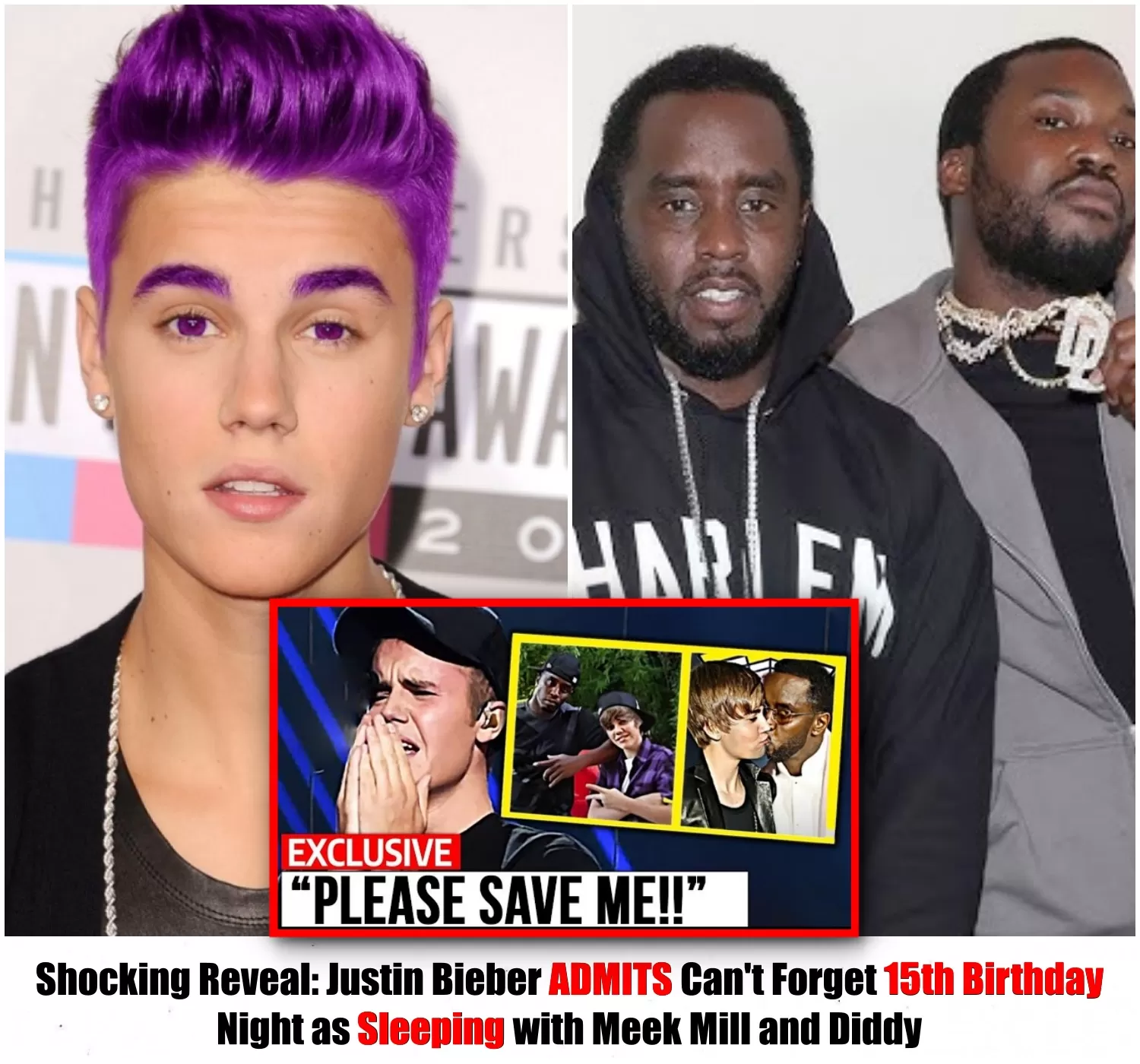 Shocking Reveal: Justin Bieber Admits Can’T Forget 15Th Birthday Night As Sleeping With Meek Mill And Diddy