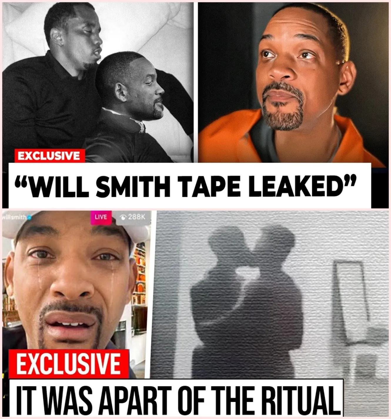 (VIDEO) Will Smith's ESCAPE Fails After Evidence of Him Clapping P Diddy LEAKS