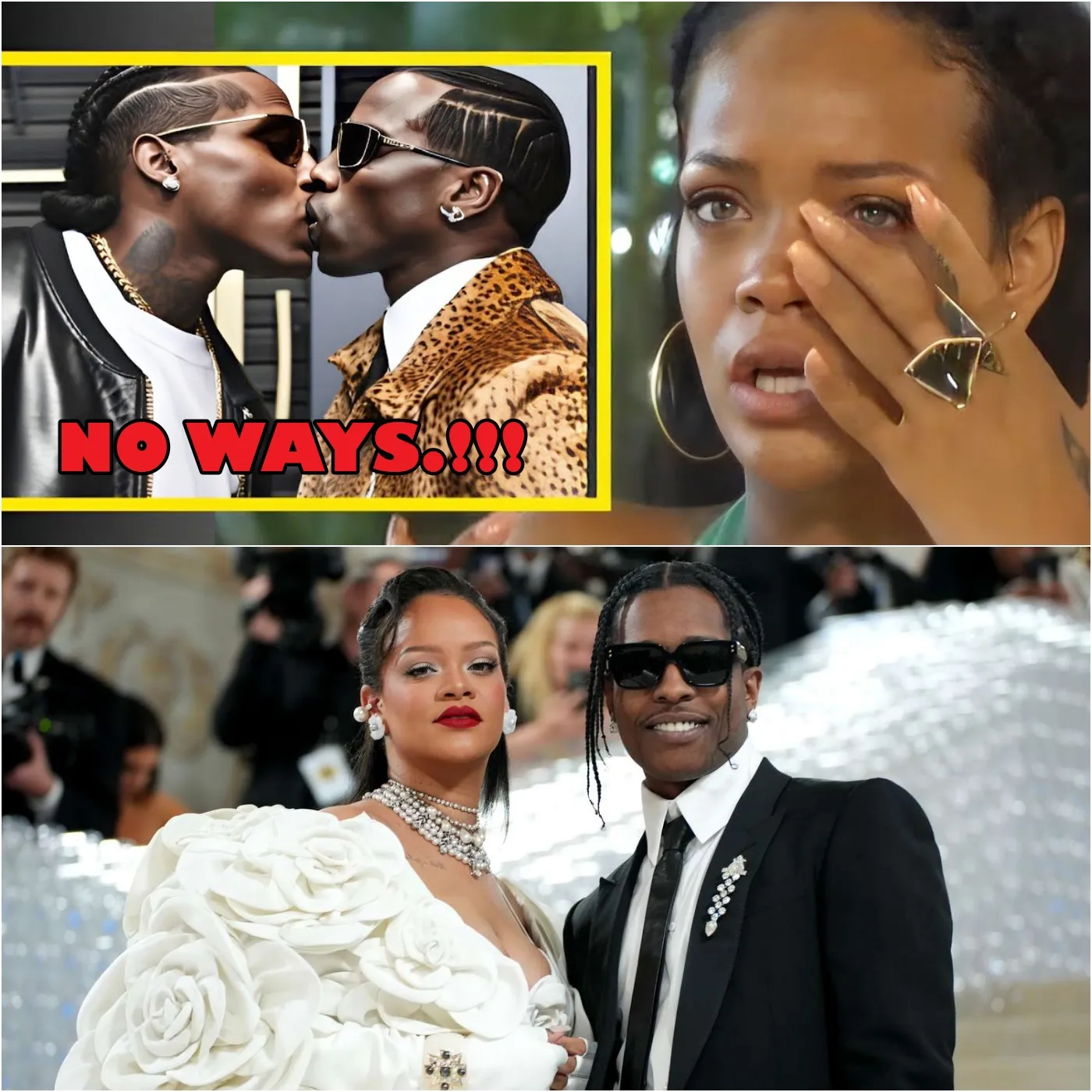 Breaking: Riri Breaksdown In T£Ars As She Watched L£Aked Video Of Asap Rocky N P.Diddy Going Intimate.