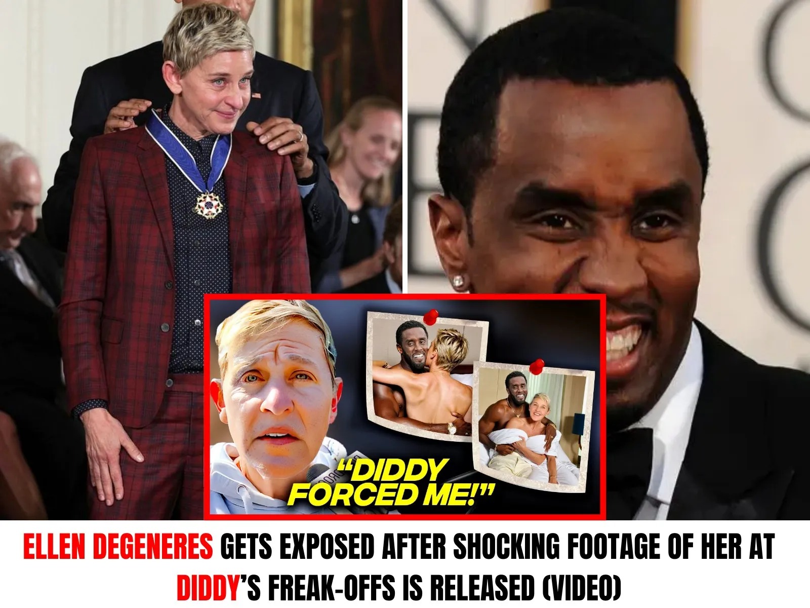 SHOCKING: Ellen DeGeneres Gets EXPOSED After SHOCKING Footage of Her at Diddy’s ‘Freak-Offs’ Is Released (Video)