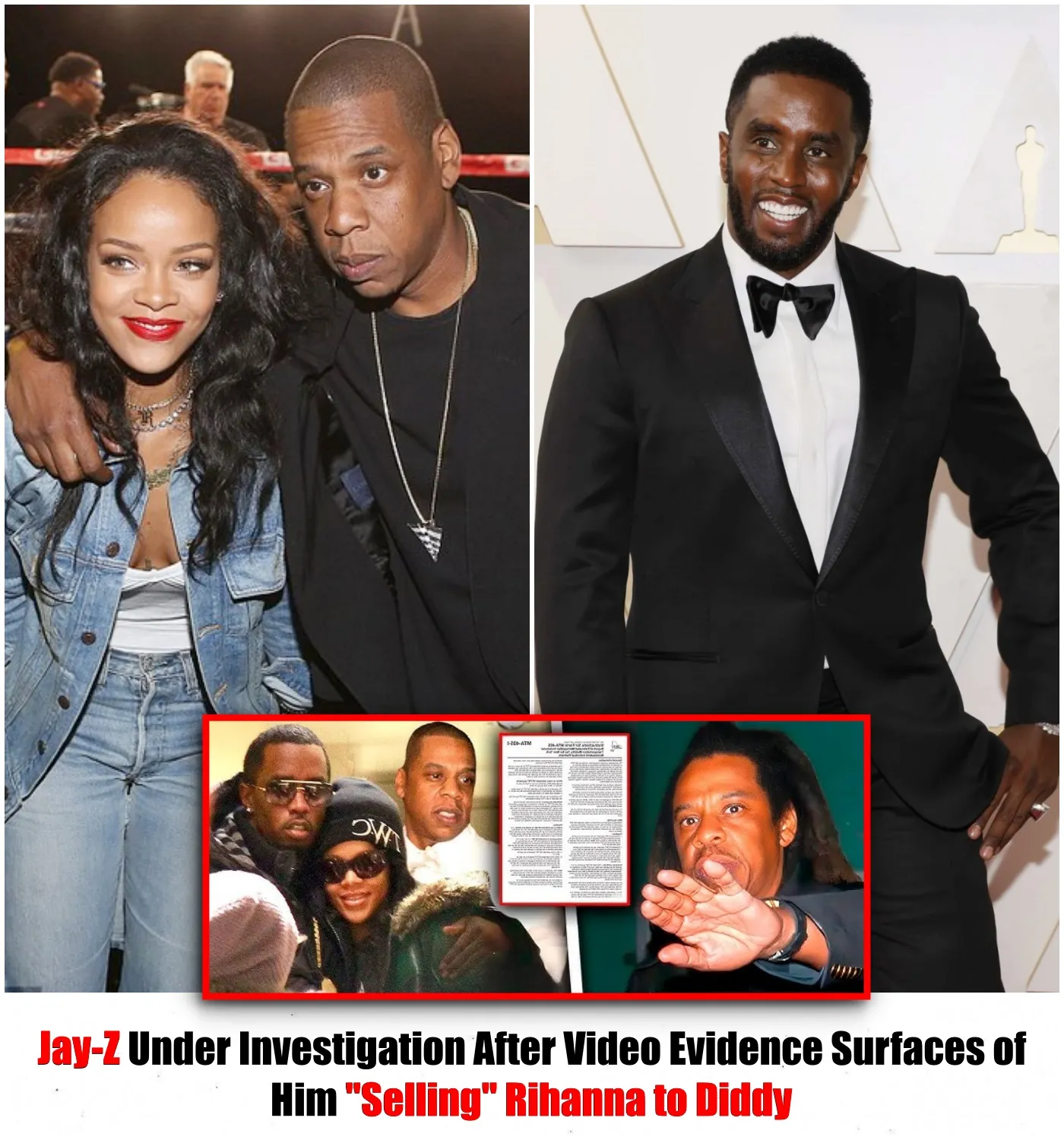 Jay-Z Under Investigation After Video Evidence Surfaces Of Him “Selling” Rihanna To Diddy. – Vc