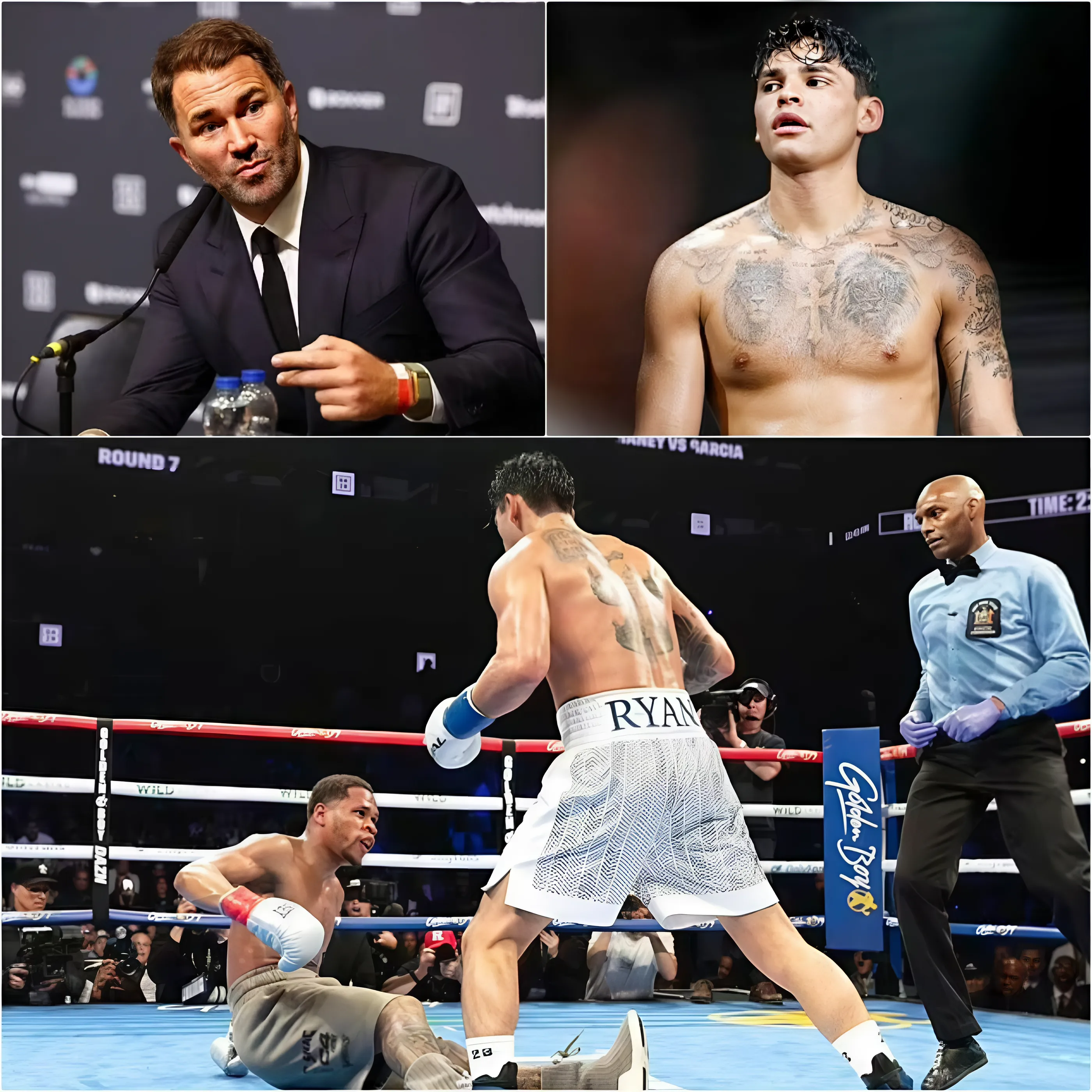 Ryan Garcia Unleashes Fury On Eddie Hearn, Calling Him A ‘Fake’ And A ‘Dumb F***’ For Betraying Devin Haney After Their April Showdown. – Vc