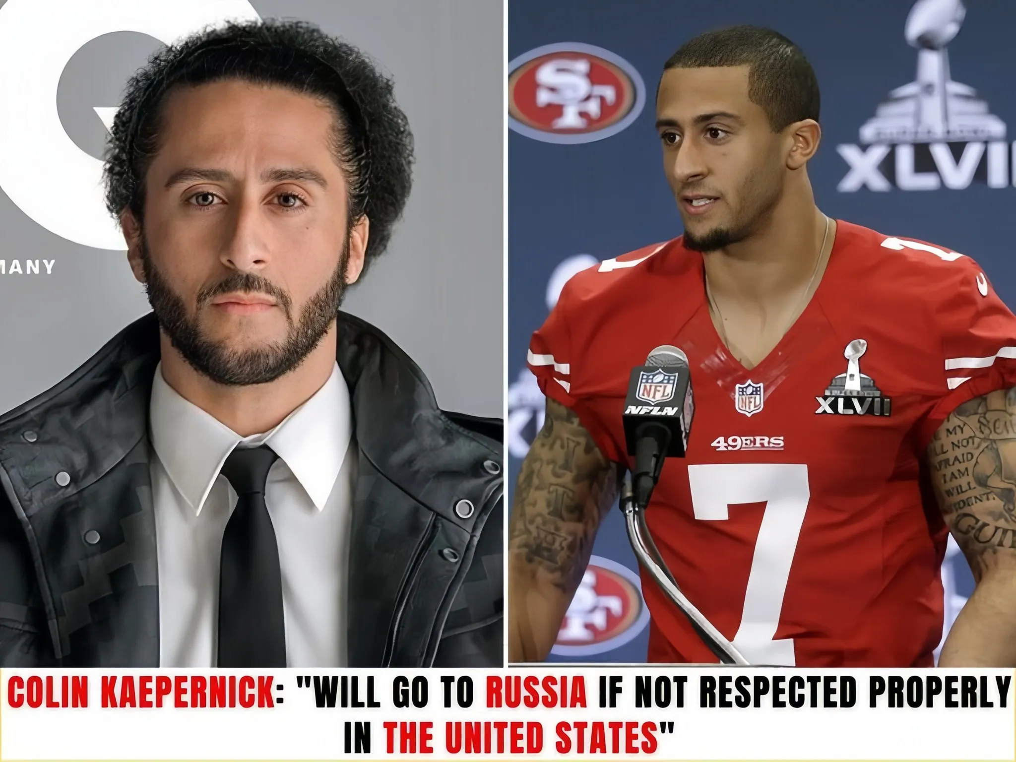 Breakings: Colin Kaepernick Says He’Ll Move To Russia If He Doesn’T Receive Proper Respect In The Us. – Vc