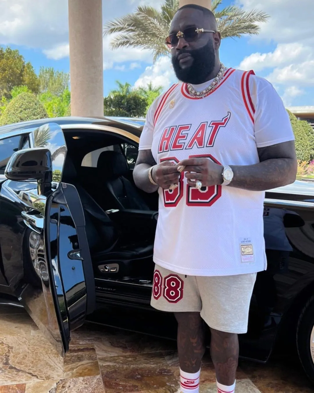 Rick Ross Flaunts His Brand New Limited Edition Car, Purchased For Nearly $14M, Just For Attending Chicago Bulls Games.Mariko