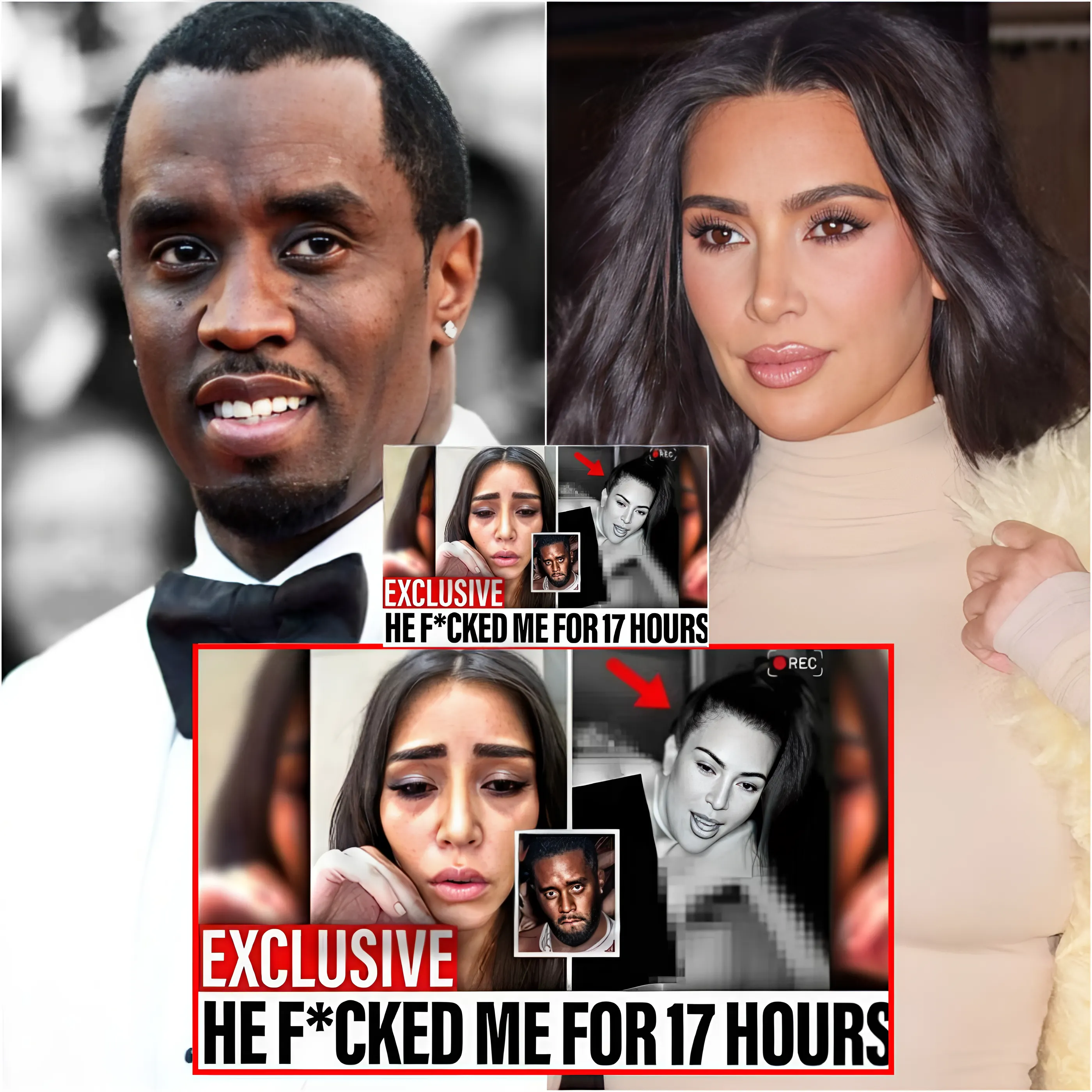 “He F*cked Her Every Day!” Video Of Kim Kardashian At Diddy's VIP Party Leaked By Kanye West.