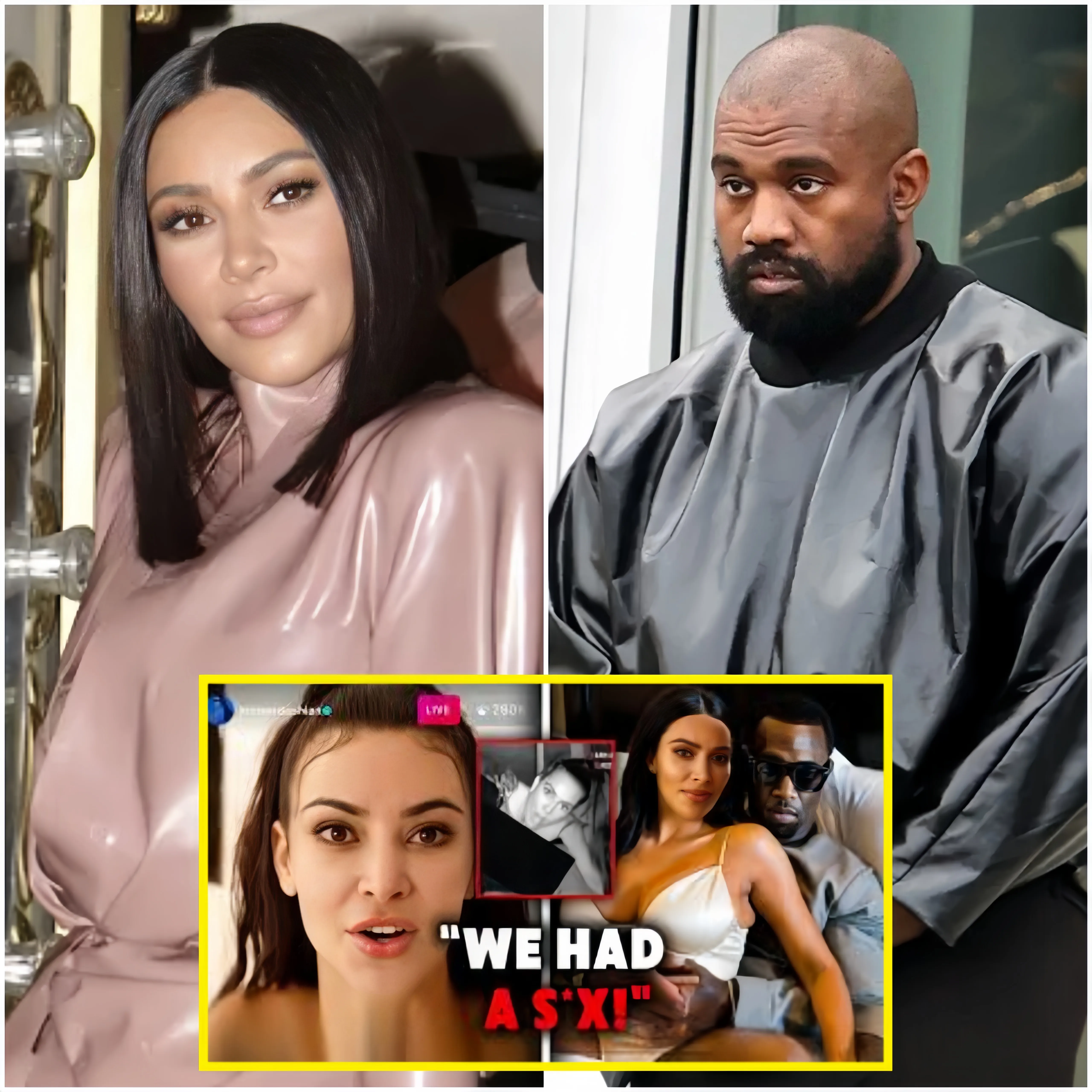 Kanye West Shocks The World By Leaking Kim Kardashian Video From Diddy’S Vip Freak-Off Party: A Shocking Truth Unveiled.Huyen