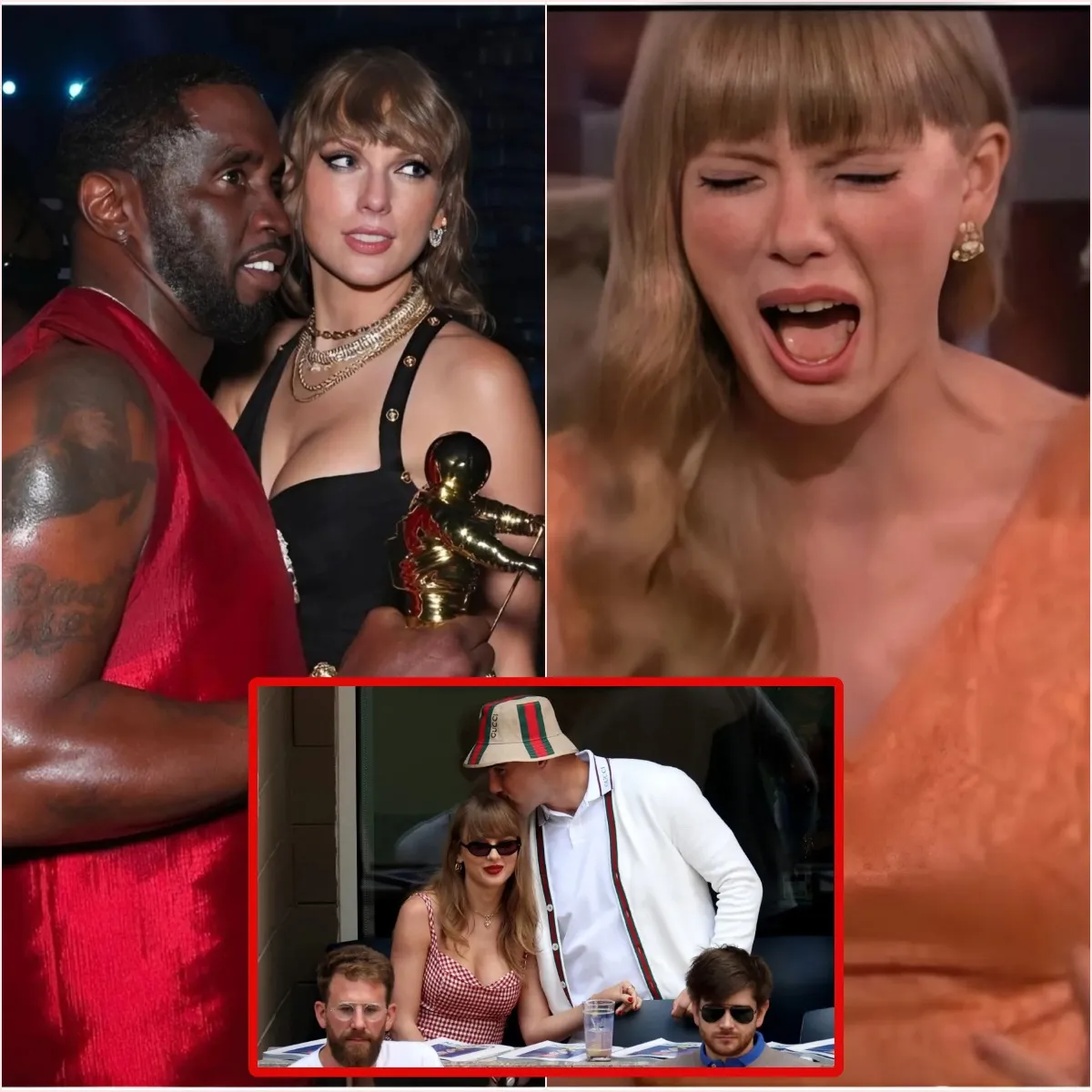 BREAKING: "Taylor Swift breaks down in tears, apologizing and asking for forgiveness from her boyfriend Travis Kelce as she admits to having done immoral things with Diddy in the past to gain fame, leaving fans disappointed.