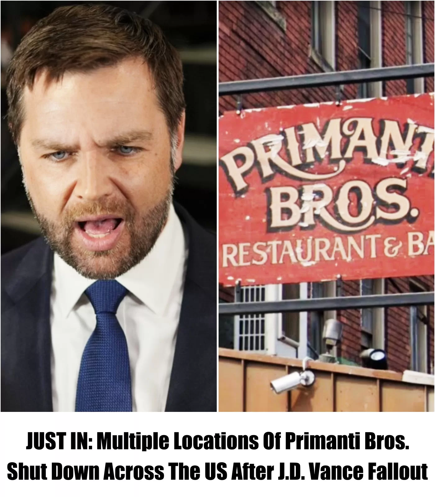 Just In: Multiple Locations Of Primanti Bros. Shut Down Across The Us After J.D. Vance Fallout