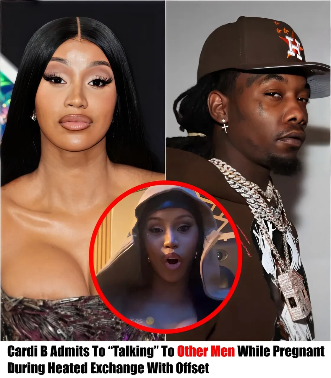 Breaking News: Cardi B Admits To “Talking” To Other Men While Pregnant During Heated Exchange With Offset