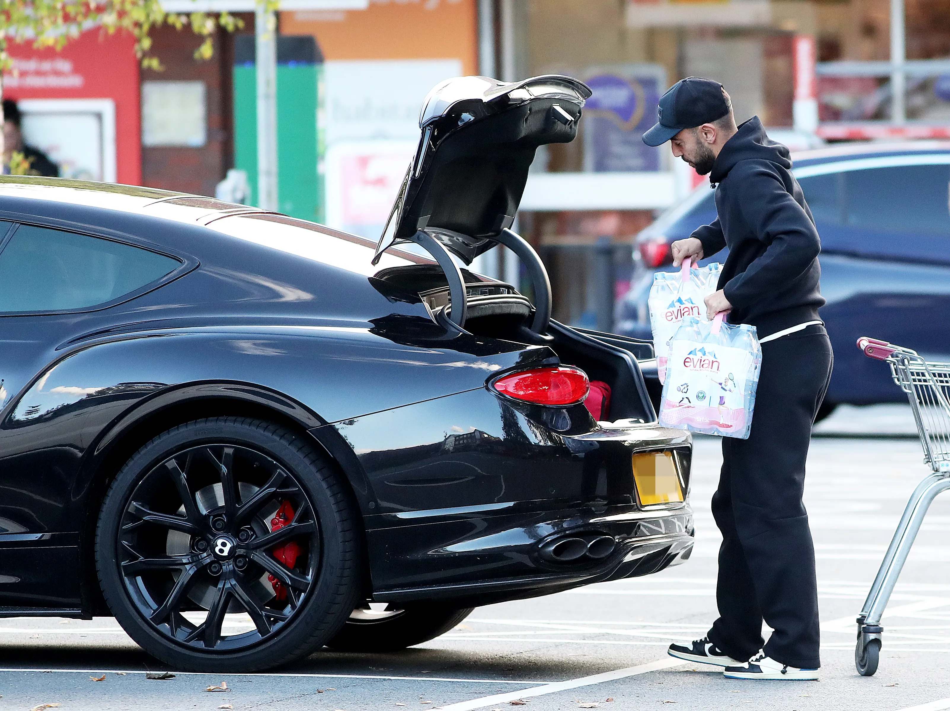 He packed his £200,000 Bentley with water and groceries