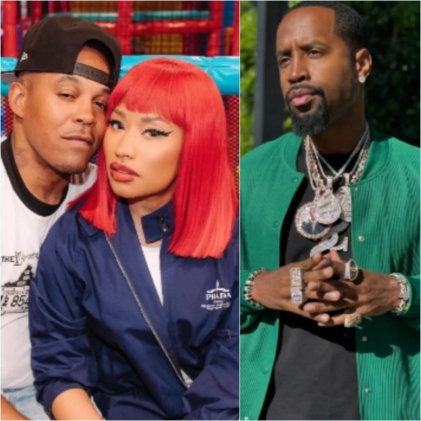 ” Awkward Reunion” Nicki Minaj Calls Hubby Kenneth Petty On Stage After Noticing Ex Safaree In The Audience