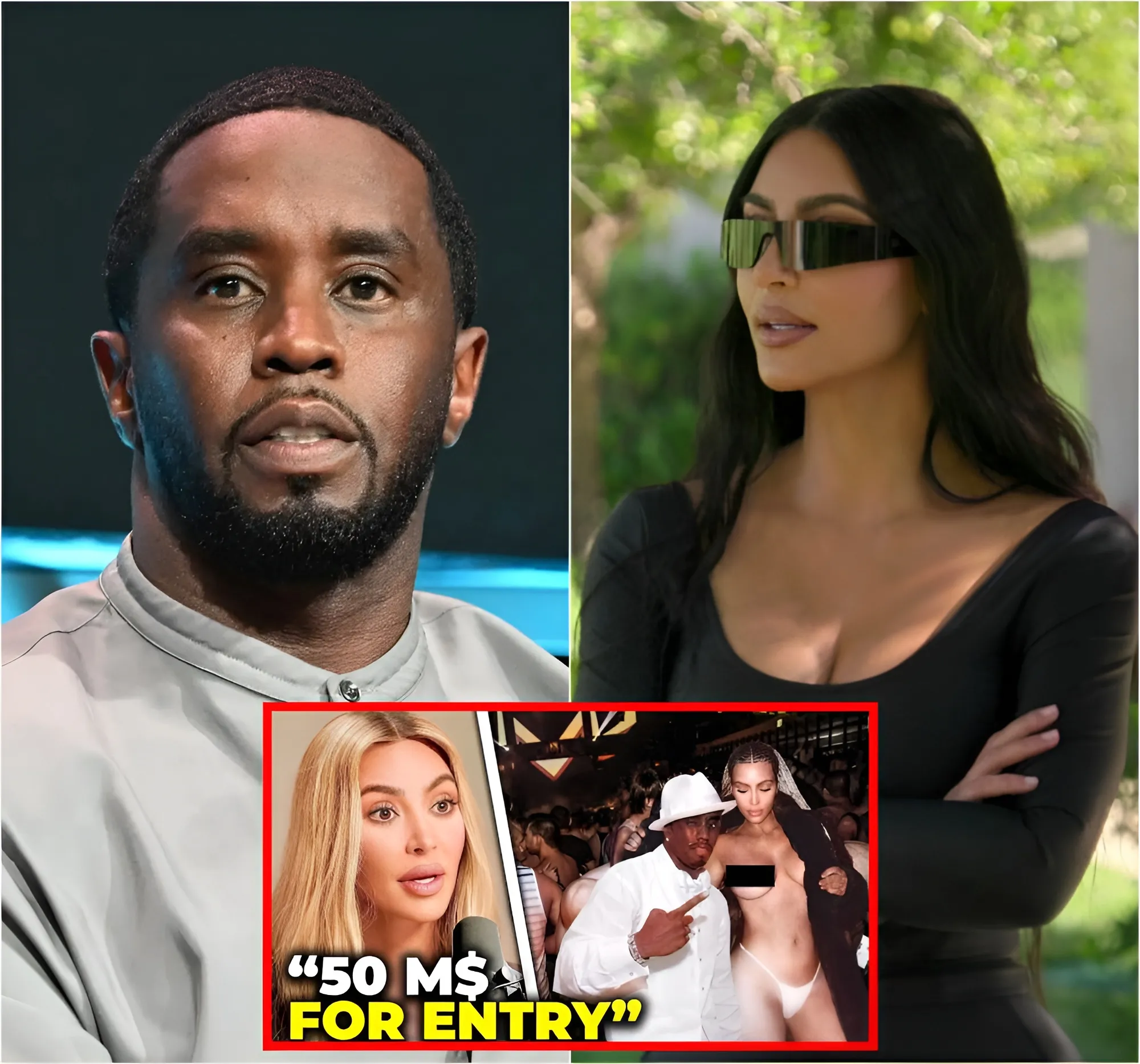 Kim Kardashian Reveals She Paid Diddy $50 Million To Join Freak Off Party