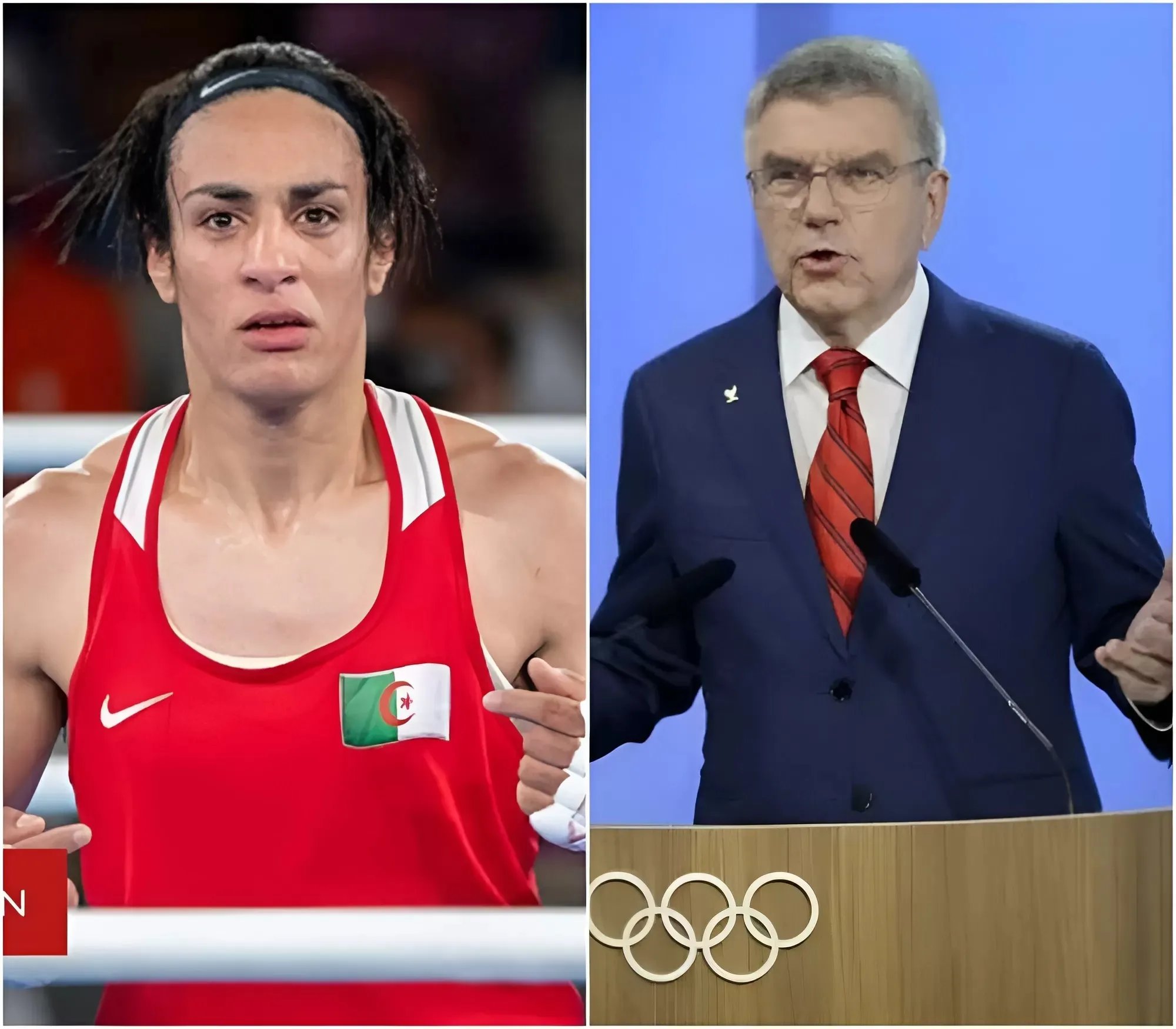 "GOODBYE OLYMPIC LIAR" Imane Khelif, the controversial boxer over her gender identity, faces a lifetime suspension from competition after the WBO and IOC confirmed she is a man and revoked her gold medal.