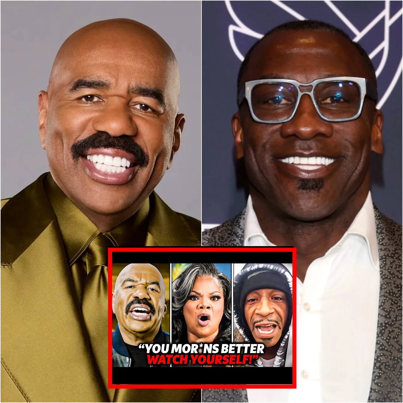 Steve Harvey Disses Shannon Sharpe, Mo’Nique &Amp; Katt Williams Over Club Shay Shay Interviews: “Beef” Ignites!