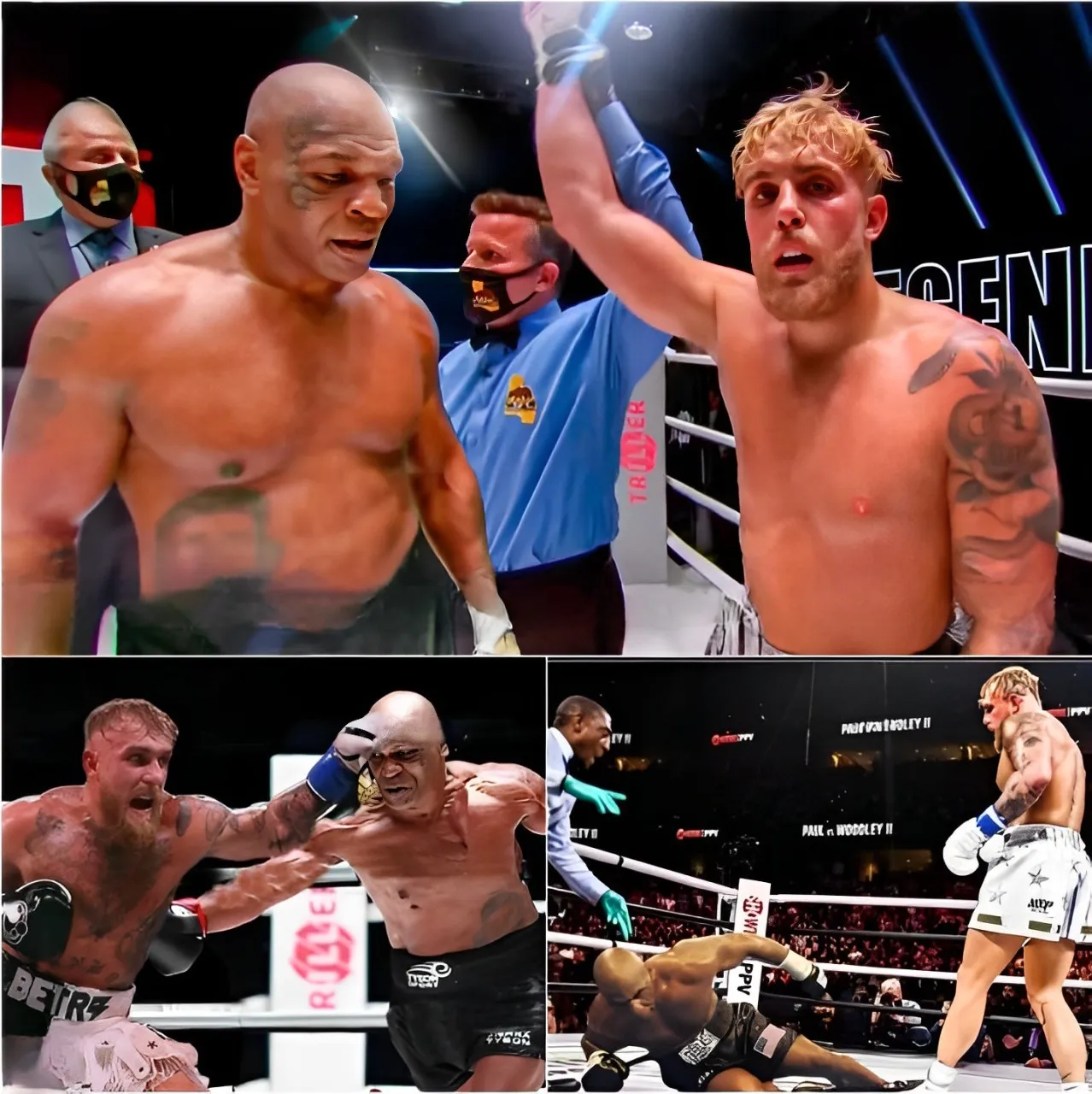 Mike Tyson Was Knocked Out By Jake Paul Before The End Of The First Round. Took $300 Million And Became One Of The Powerful Boxers To Defeat Iron Mike