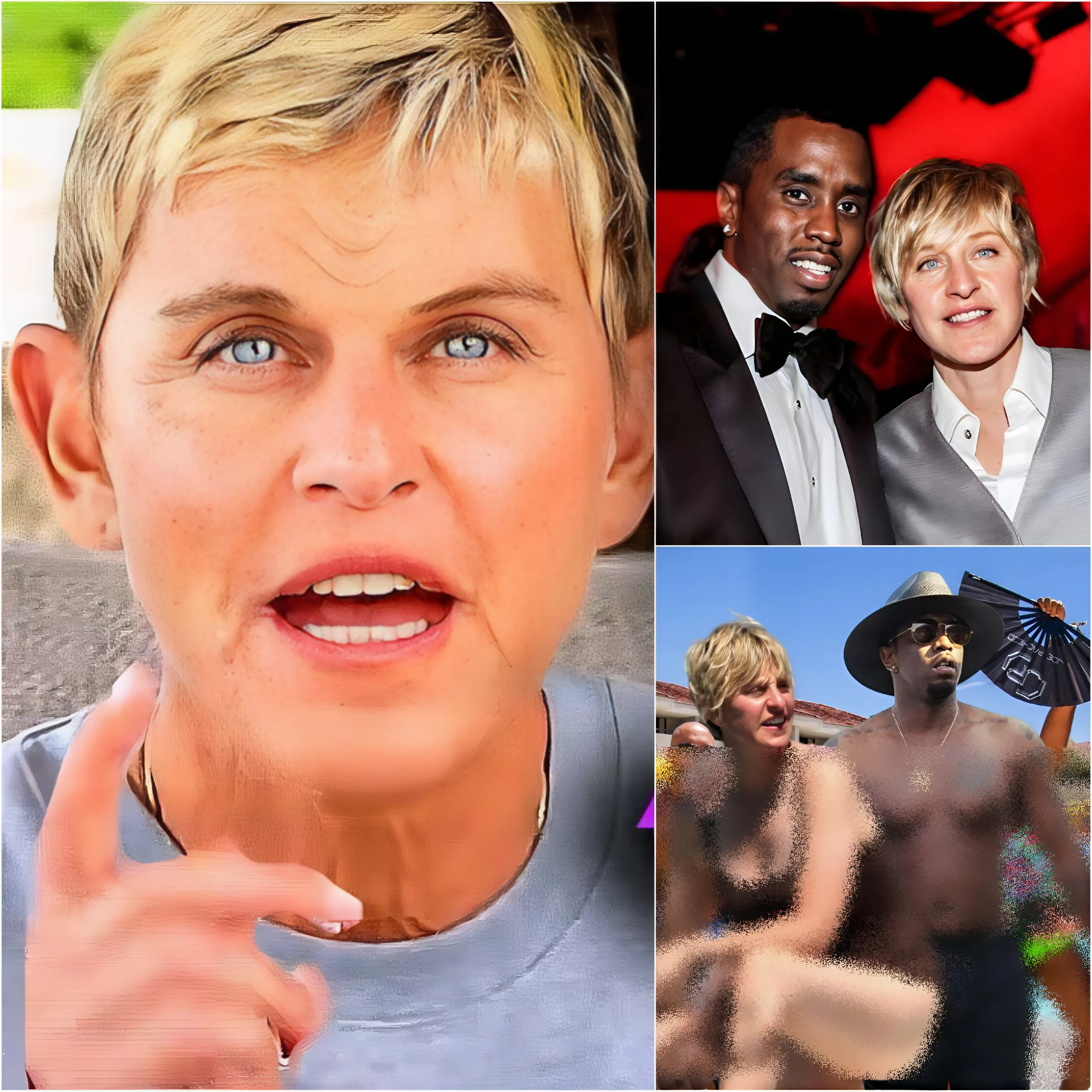 Ellen Degeneres Panique Lorsque Des Images D’Elle Au Diddy’S Freak Off Sont Révélées !