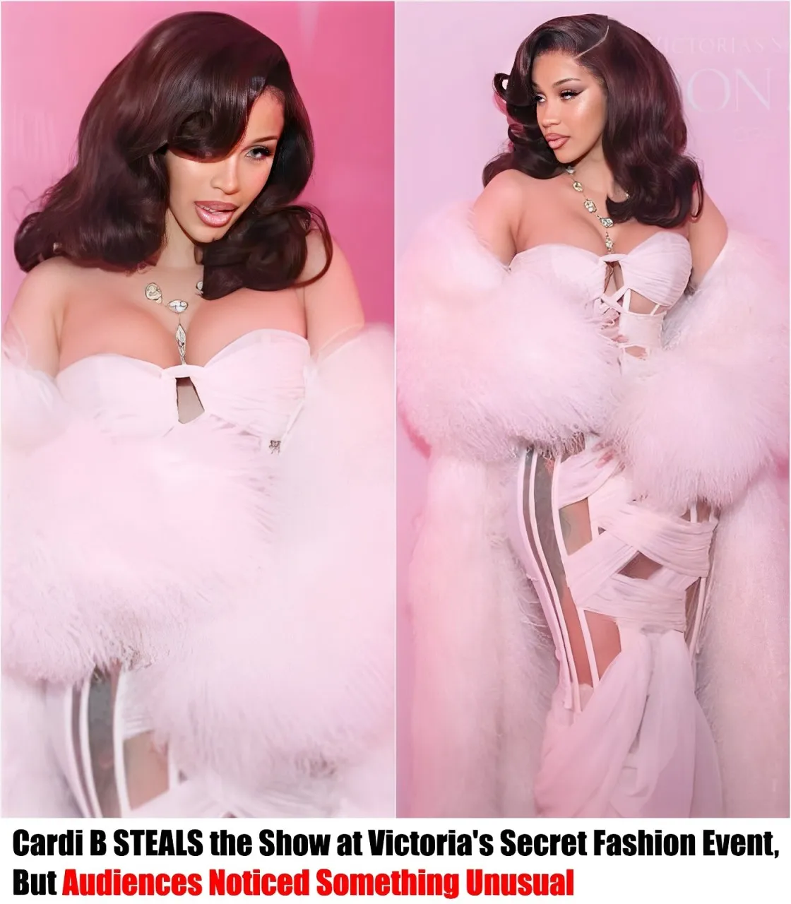 Cardi B Steals The Show At Victoria’S Secret Fashion Event, But Audiences Noticed Something Unusual