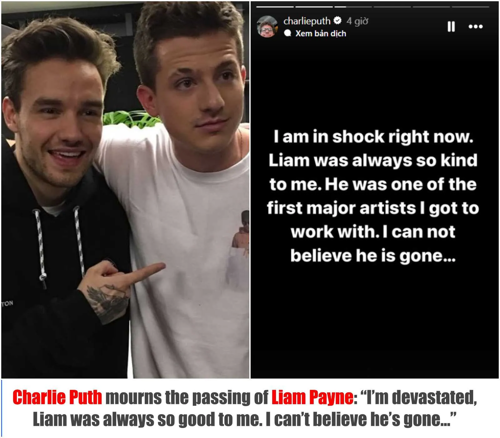 Charlie Puth, Zedd And More Stars React To Liam Payne’S ‘Heartbreaking’ Death: ‘Can’T Believe This Is Real’