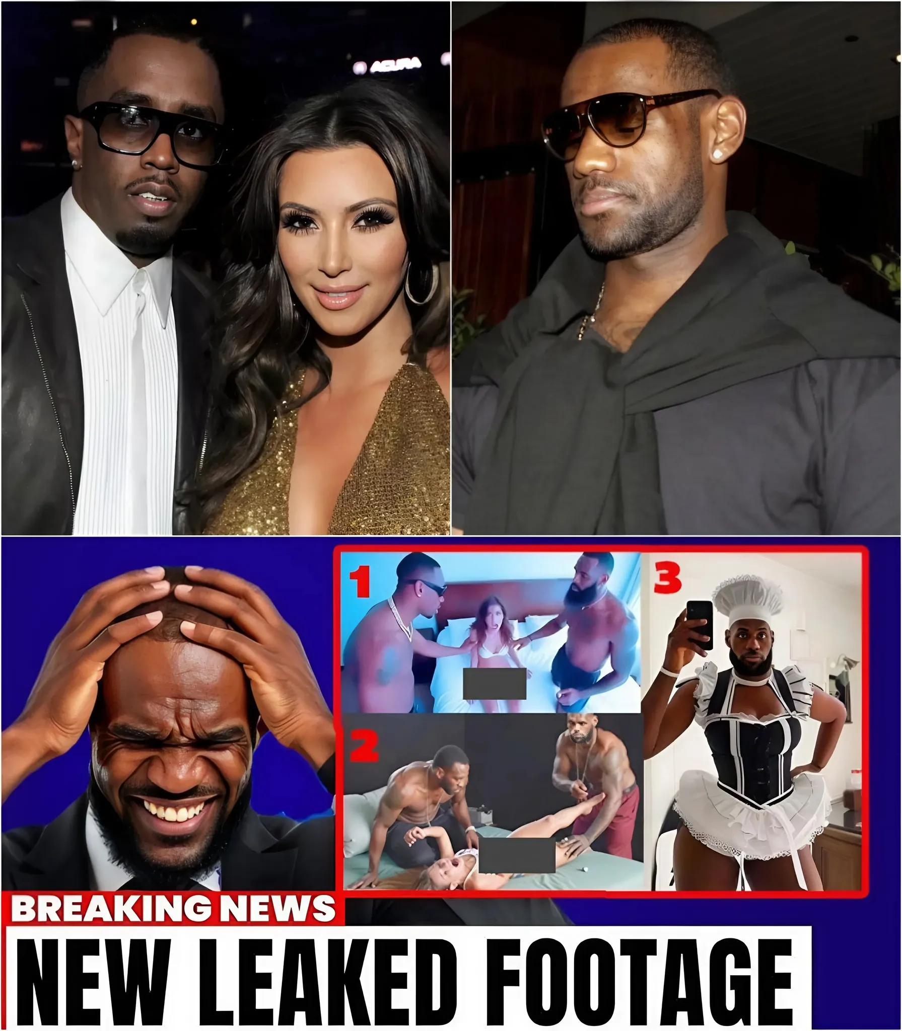 Video: New Images From Diddy's Party, Kim Kardashian And Lebron James Change It All.