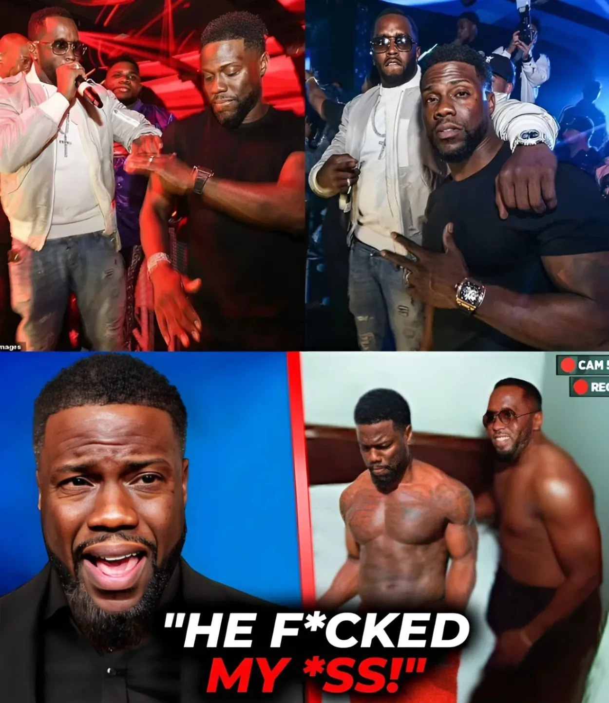 Sh0cking Truth: FB! Unveils Kevin Hart’s Secret Relationship With Diddy To Cover Up The Truth!