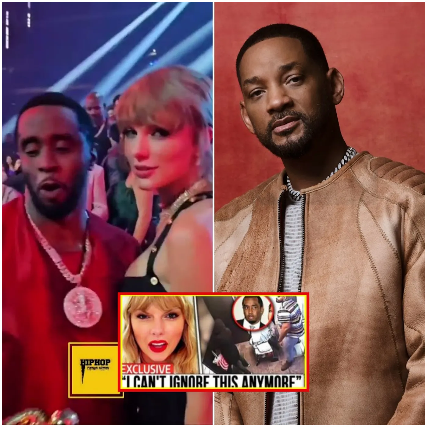 Shocking Revelation: Will Smith Reveals Taylor Swift Controlled Everything at Diddy's Mystery Party...