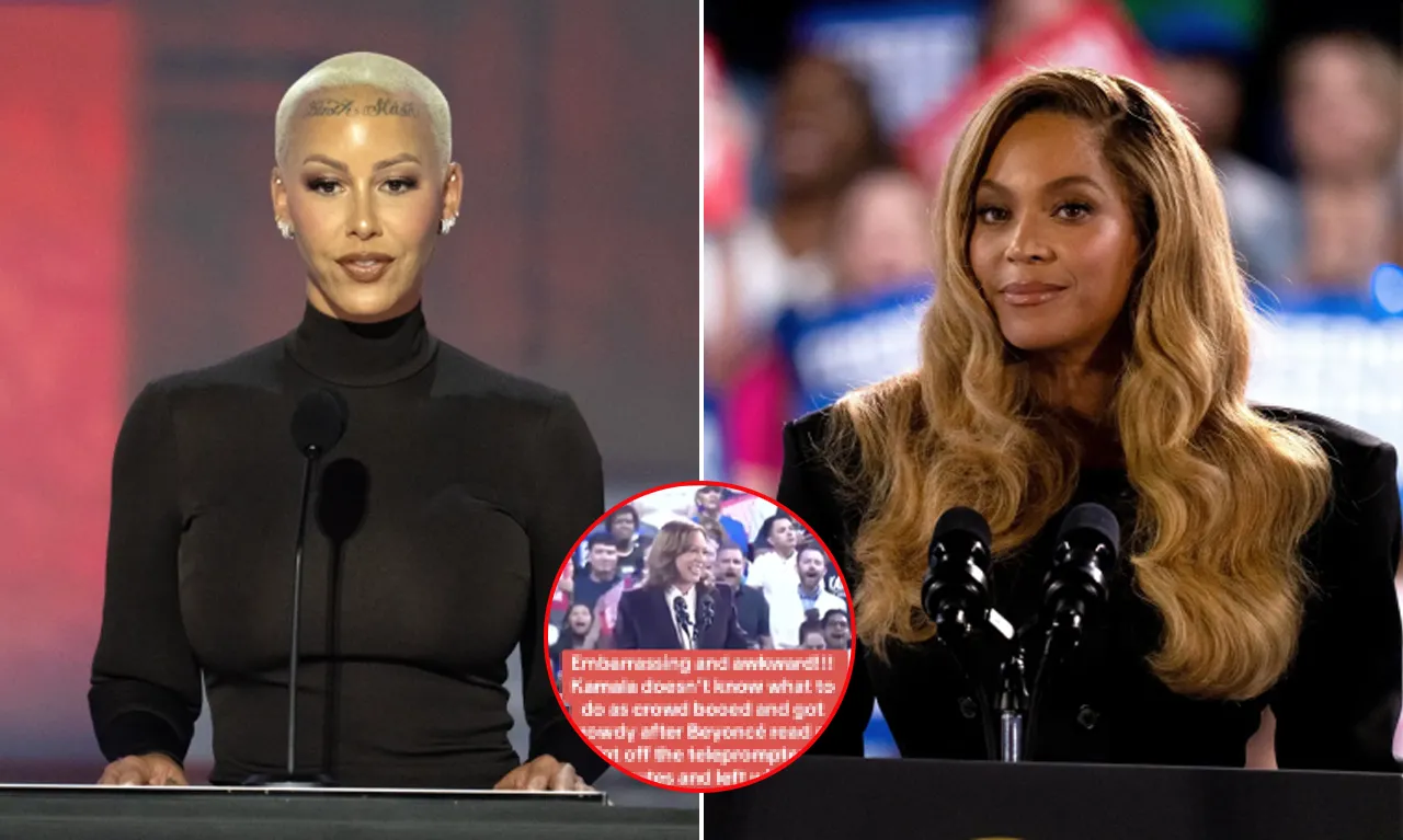 “Shocking News: Amber Rose Accuses Beyoncé Of Copying Vice President Kamala Harris’ Campaign Speech – What Was Really Said?”