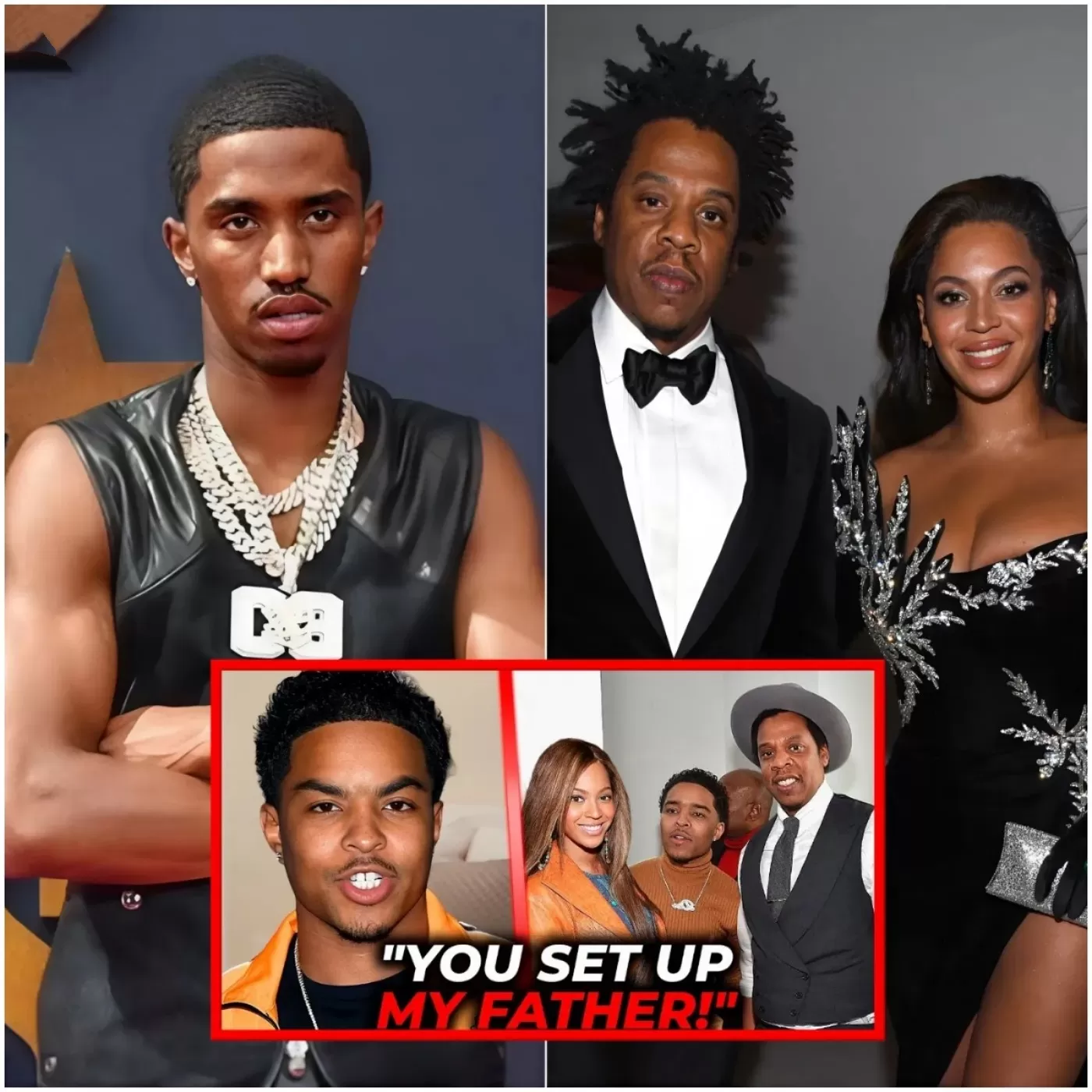 Diddy’S Son Fires Back: Diddy’S Son Att@Cks Jay-Z & Beyoncé Claiming They Use His Dad As A Sc@Pegoat!