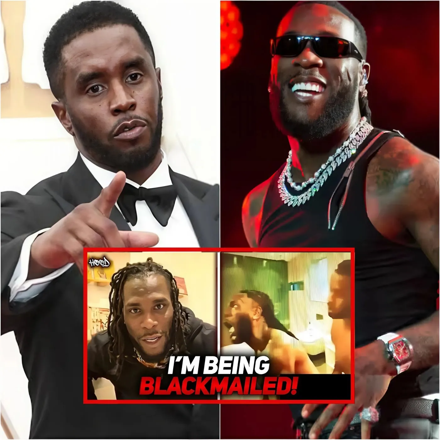 Burna Boy in Complete Panic: His Intimate Video with Diddy Leaks on Twitter, Sparking an Unexpected Scandal!