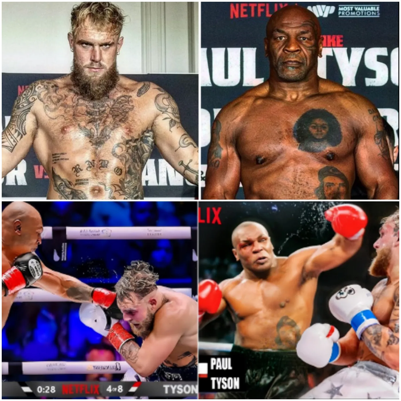 "WOW! AMAZING KO" Mike Tyson was stunned by Jake Paul in the fourth round of a private fight. Tyson took more than 15 seconds to recover before landing a devastating knockout blow that ended it all.