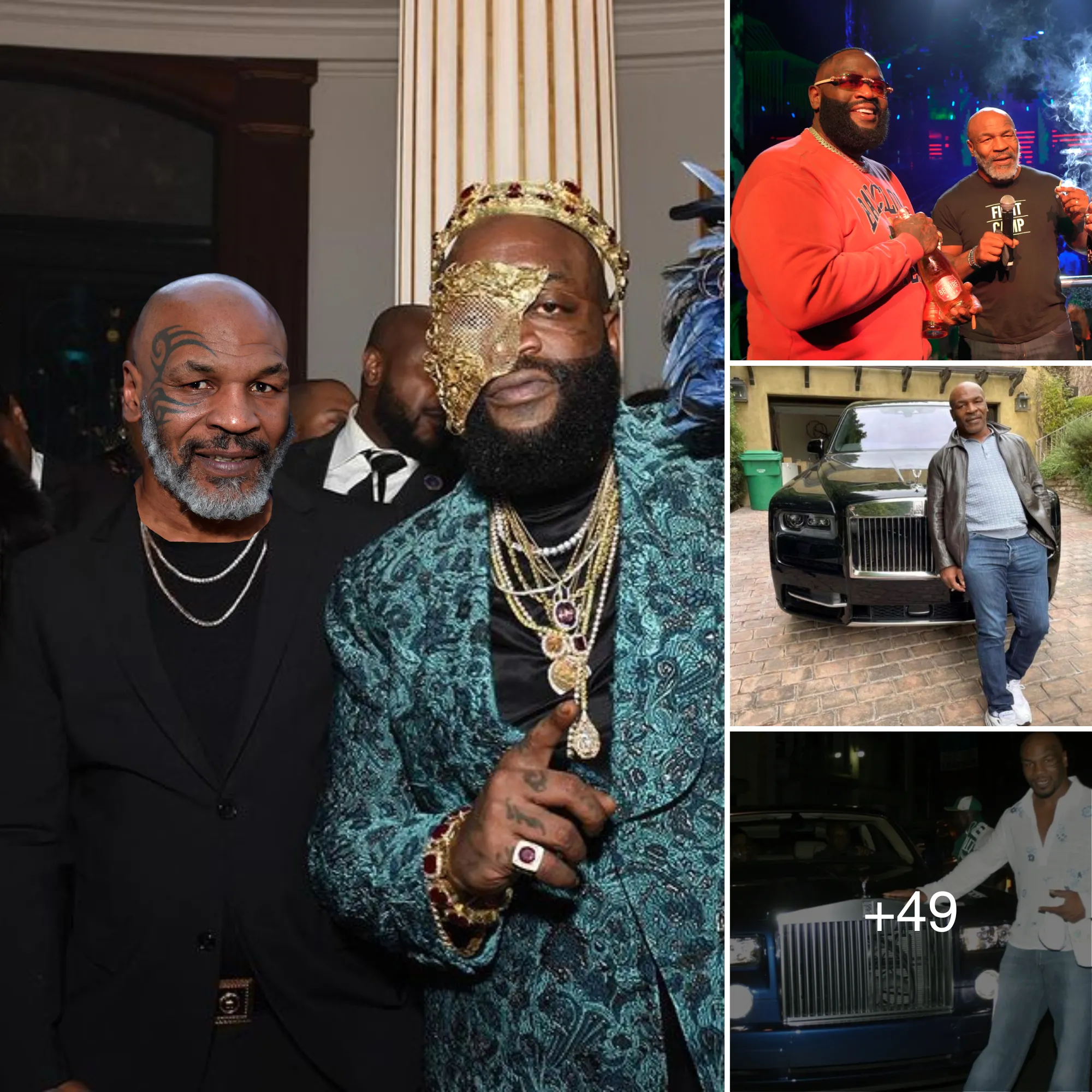 Rick Ross Surprises Mike Tyson With A Rolls-Royce Cullinan Cake To Celebrate His Son’S Ufc Victory (Video)