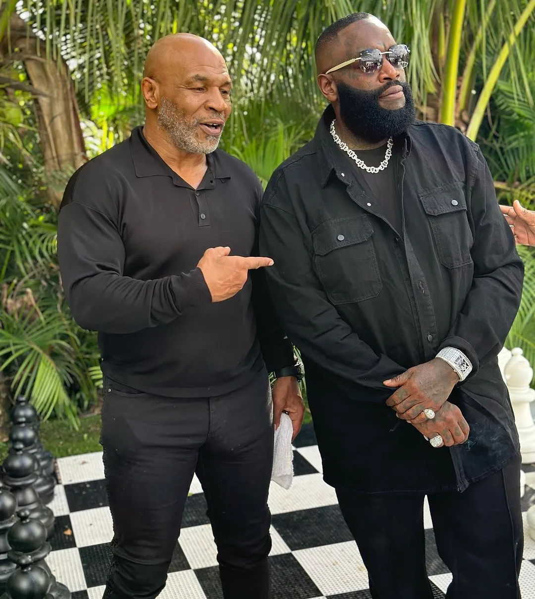 Rick Ross Surprises Mike Tyson With A Rolls-Royce Cullinan Cake To Celebrate His Son’S Ufc Victory (Video)