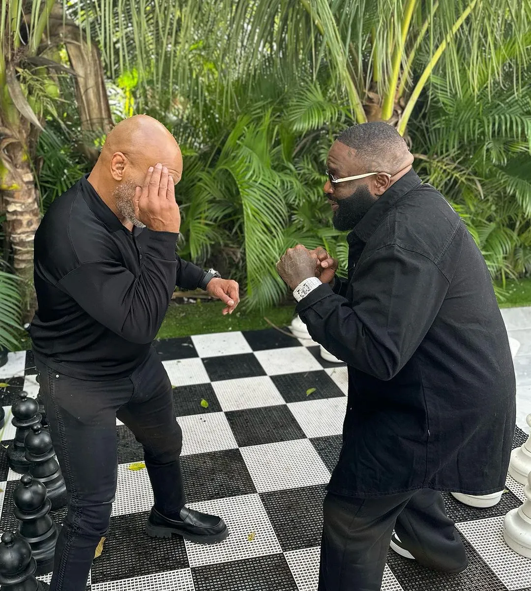 Rick Ross Surprises Mike Tyson With A Rolls-Royce Cullinan Cake To Celebrate His Son’S Ufc Victory (Video)