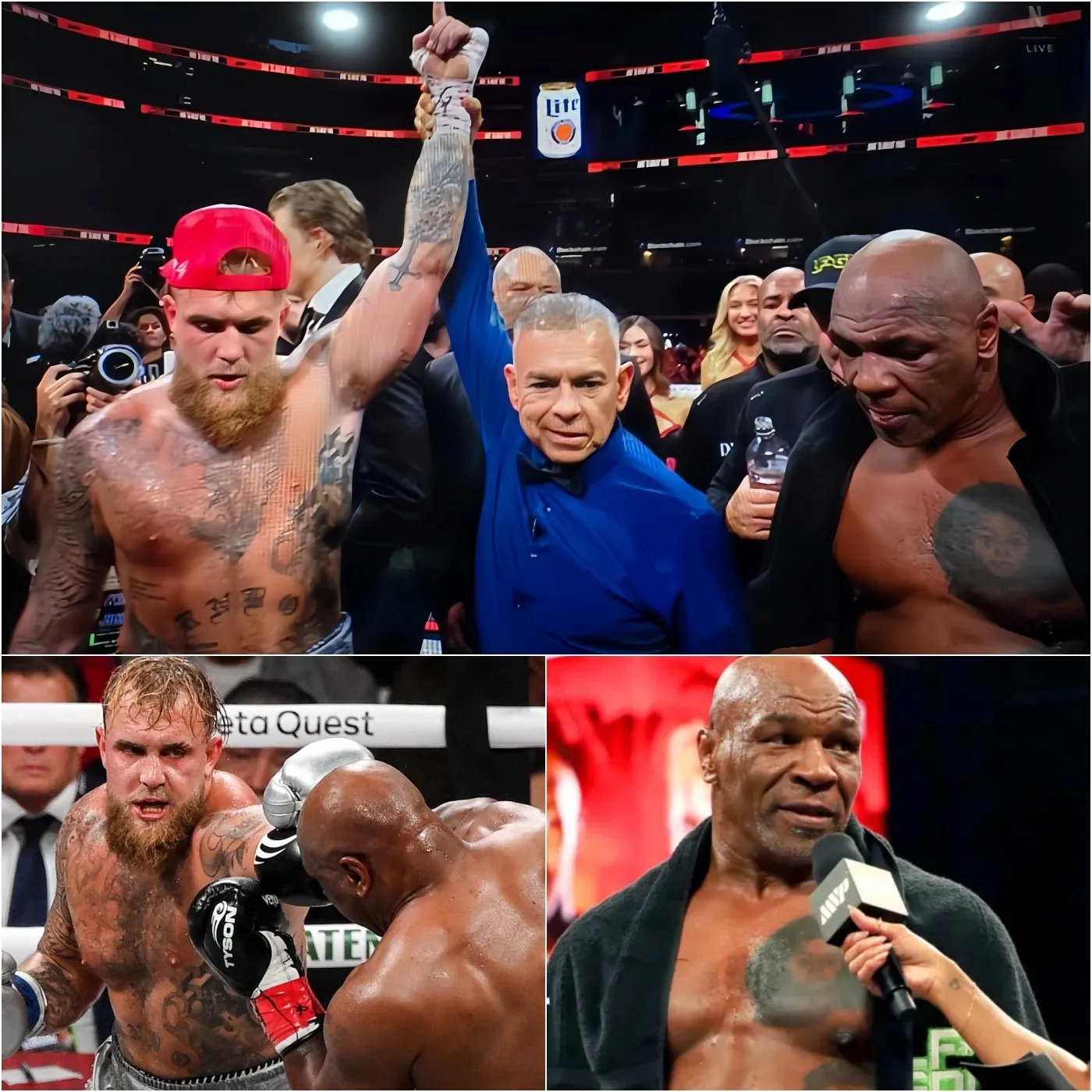 "THE MILLION DOLLAR FIGHT" Mike Tyson SHOCKINGLY Announces Retirement After Being EASILY Defeated by Jake Paul in 4 Rounds, Losing $40 Million in Bonuses