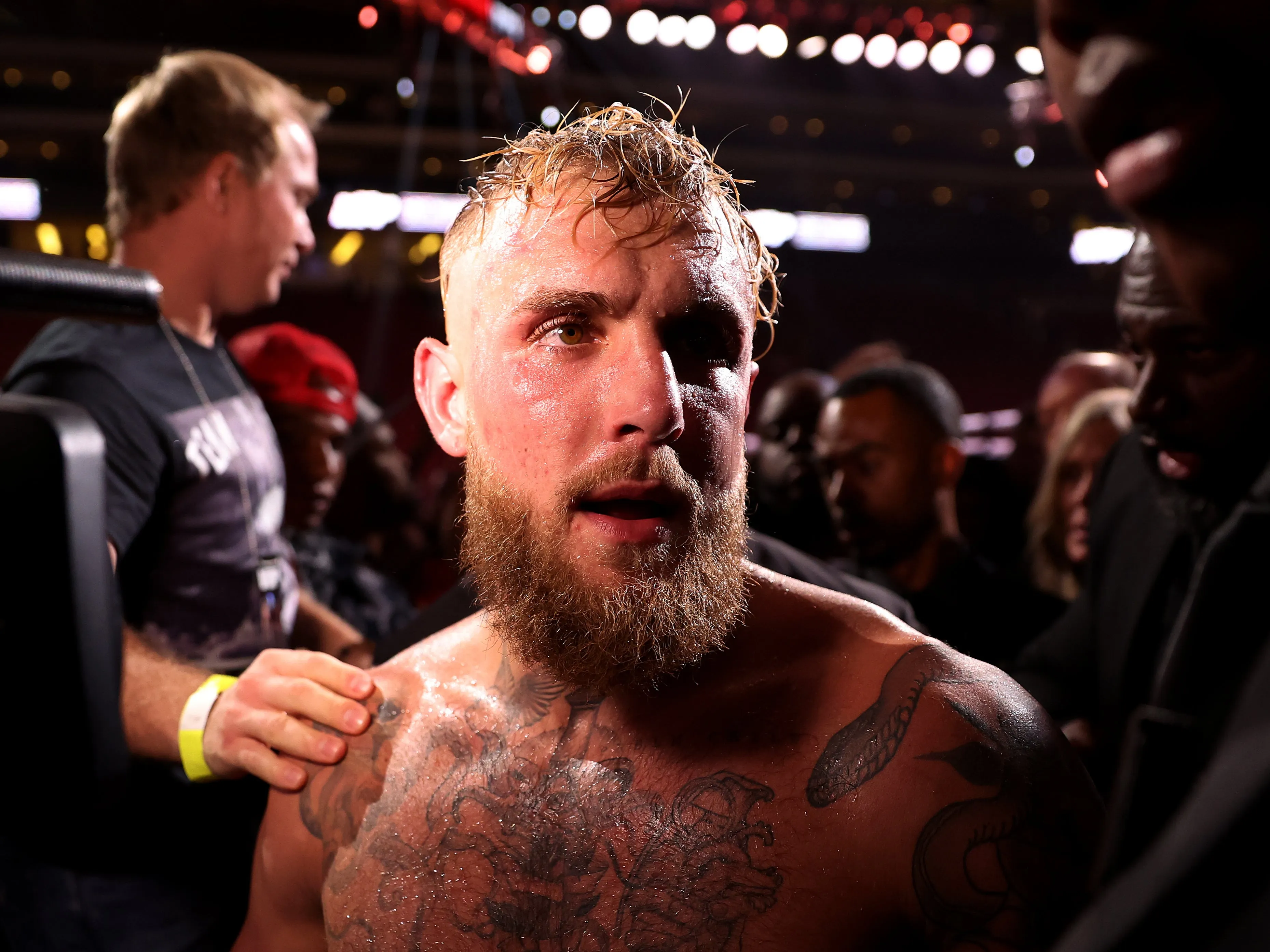 Jake Paul Breaks Down In Tears As He Announces His Retirement After Losing To Boxing Legend Mike Tyson In A Brutal 50-Second Knockout