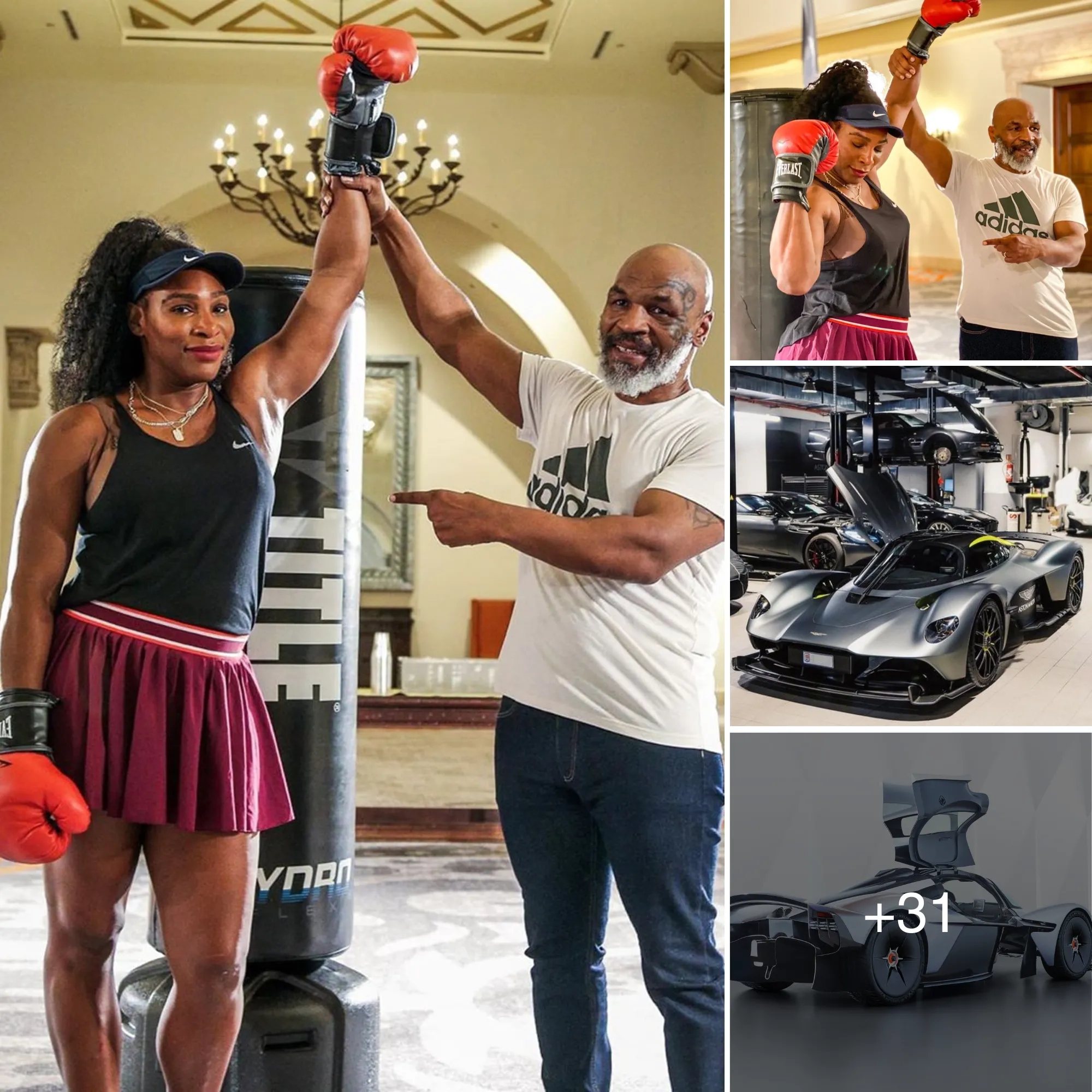 When Serena Williams Became The Best Tennis Player Of All Time, Mike Tyson Gifted Her An Incredibly Rare Aston Martin Valkyrie