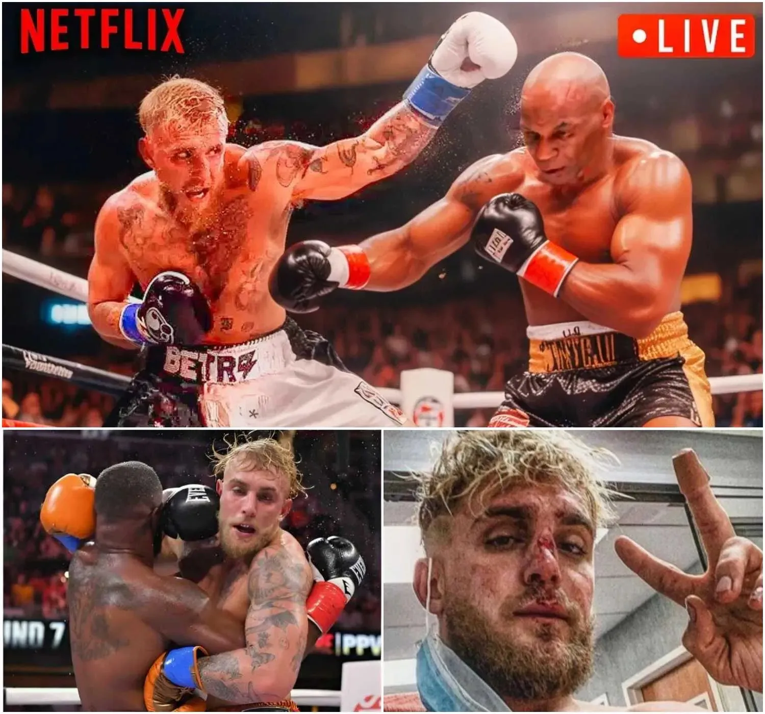 “Drama Unfolds” Mike Tyson Knocks Out Jake Paul In 3 Rounds, Breaks “Uncle-Nephew” Bond And Raises Us$35 Million!