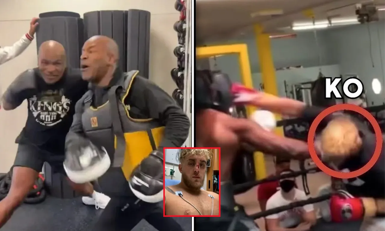 “His Shocking Reaction: Revealing Training Clips Of Jake Paul And Mike Tyson, Uncovering Suspicious Expressions During The Main Match – It Seems They Were